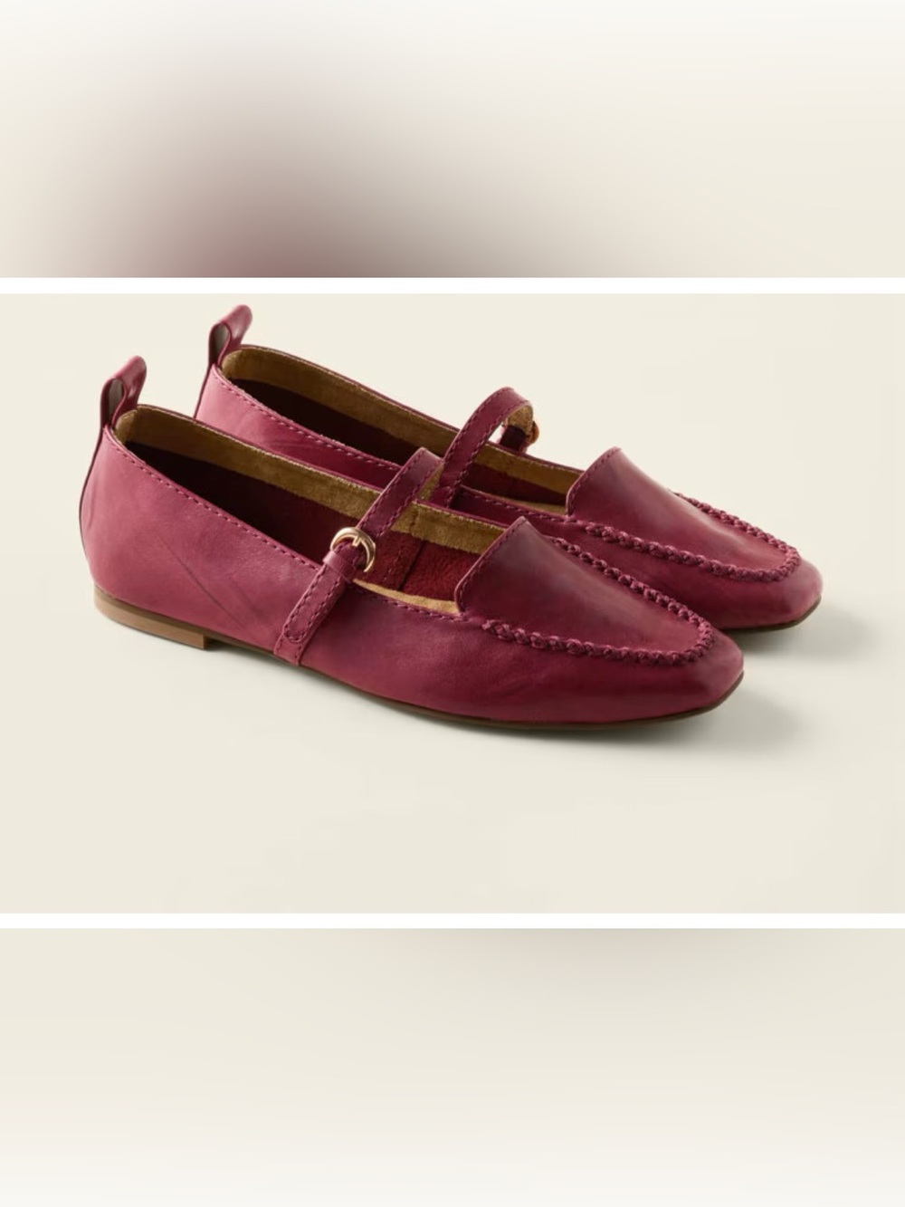 Kelsi Dagger Ferry Women's Mary Jane Loafers in Raspberry 6.5 NIB